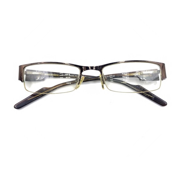Gucci 3070 Dark Brown Metal Half Rim Eyeglasses Frames 51-17 138 Italy Designer - Picture 12 of 12